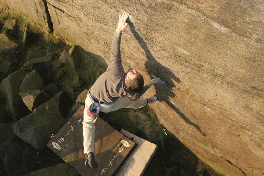  Richard dans un High Ball de Burbage, par Adrian Berry